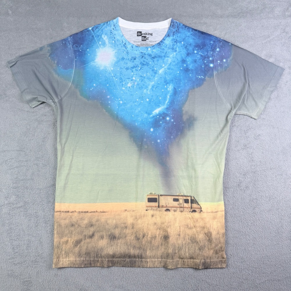 Breaking Bad RV Desert Galaxy All Over Print T-Shirt Mens XL Blue 2013 Sony